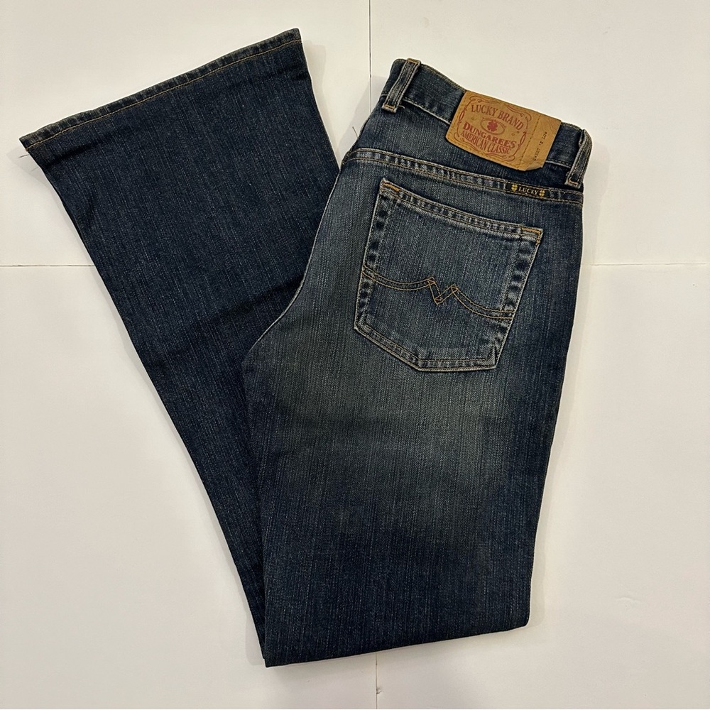 Vintage Lucky Jeans Dungarees Bootcut Size 27